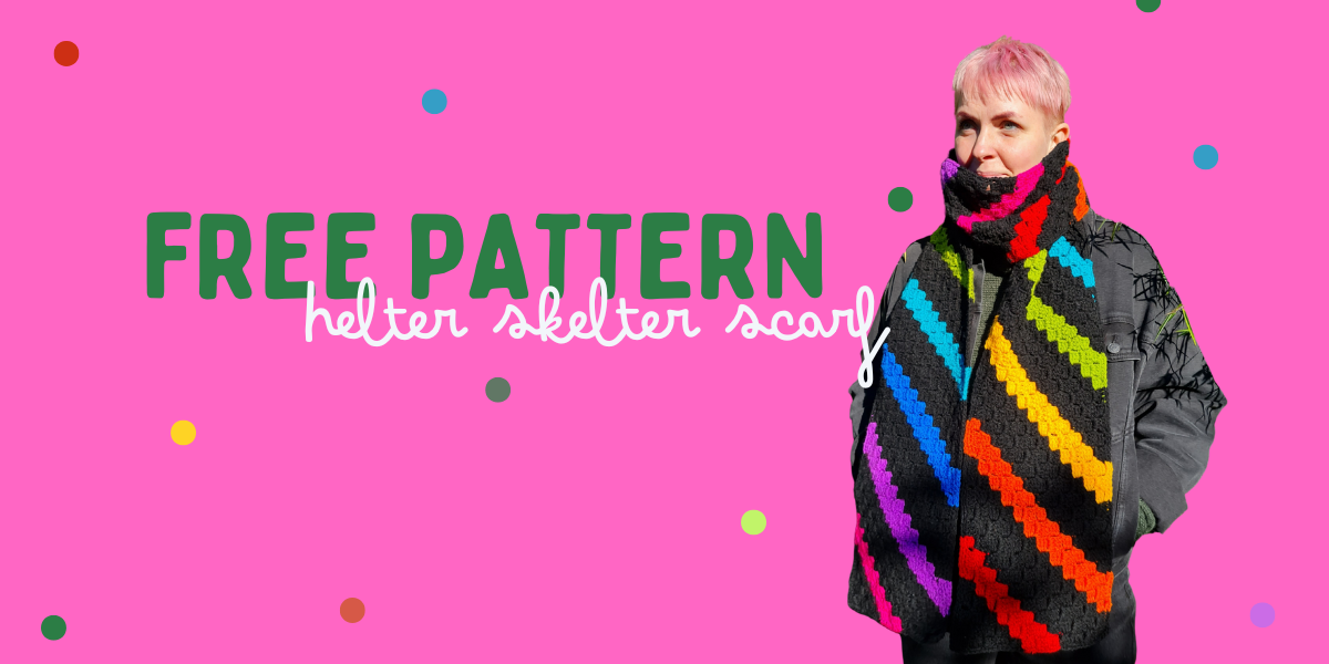 Free Pattern! Helter Skelter Scarf ✨