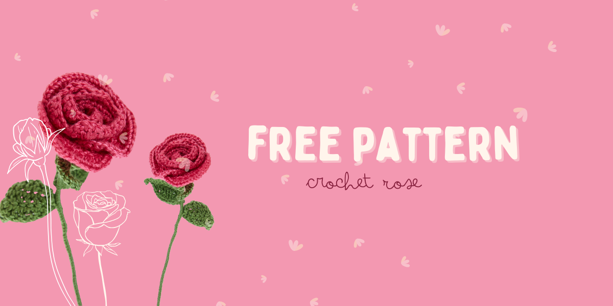 Free Pattern! Crochet Rose 🌹