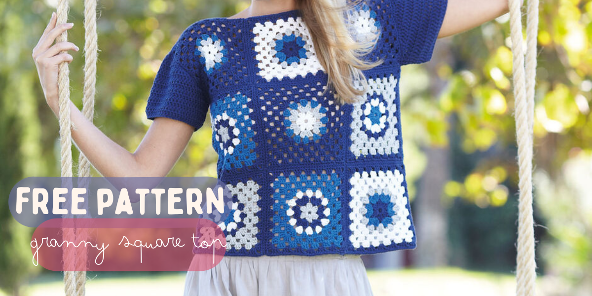 Free Pattern! Crochet Granny Square Top 😎