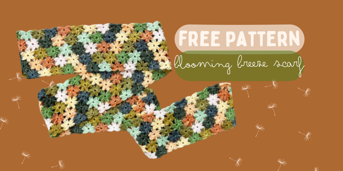 Free Pattern! Blooming Breeze Scarf 💙