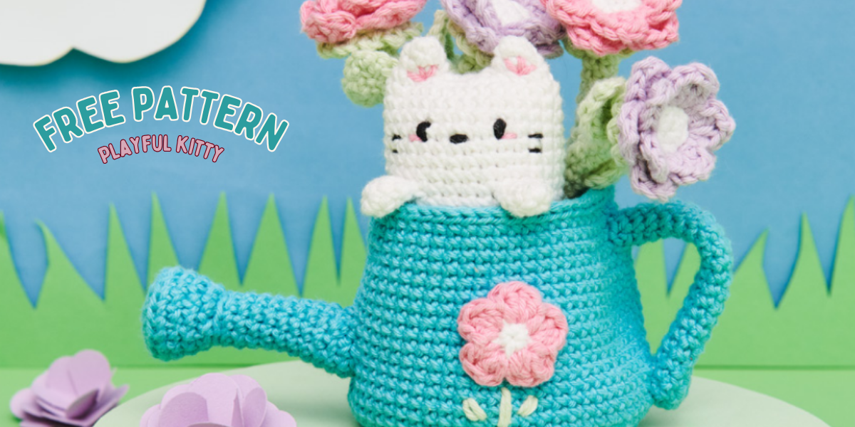 Free Pattern! Playful Kitty by Rico Design🐈