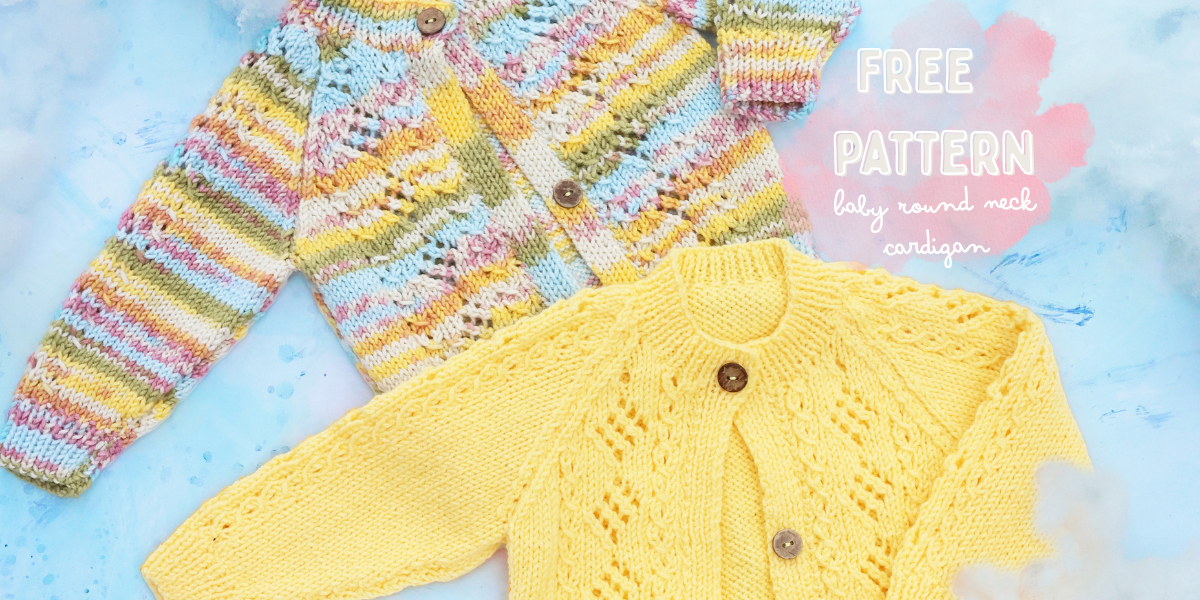Free Pattern! Baby Round Neck Cardigan