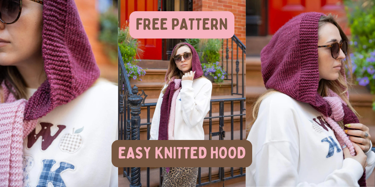 Free Pattern! Easy Hooded Scarf 🧶