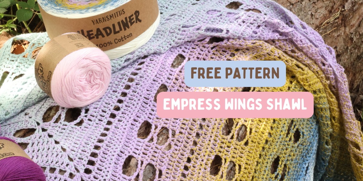 Free Pattern! Empress Wing Crochet Shawl 🪽