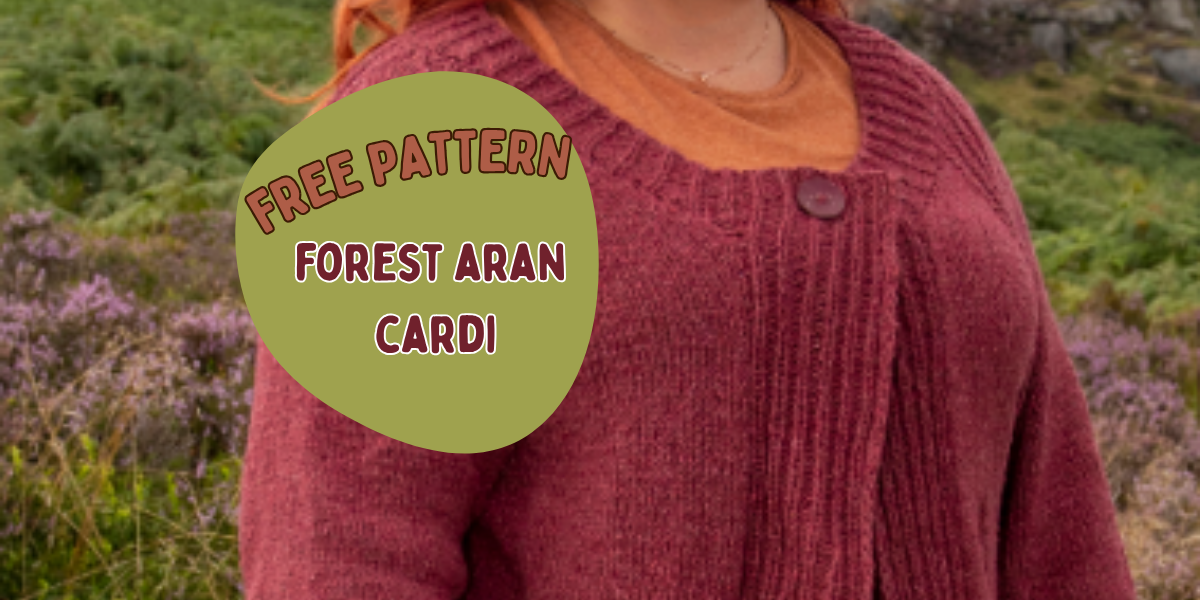 Free Pattern! Forest Aran Cardigan 🌳