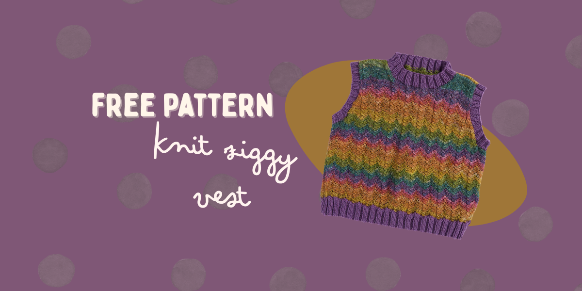 Free Pattern! Knit Ziggy Vest