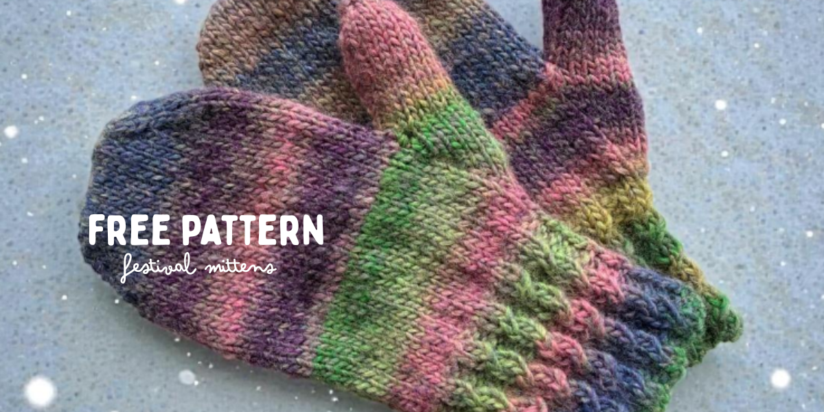 Free Pattern! Festival Mittens ❤️