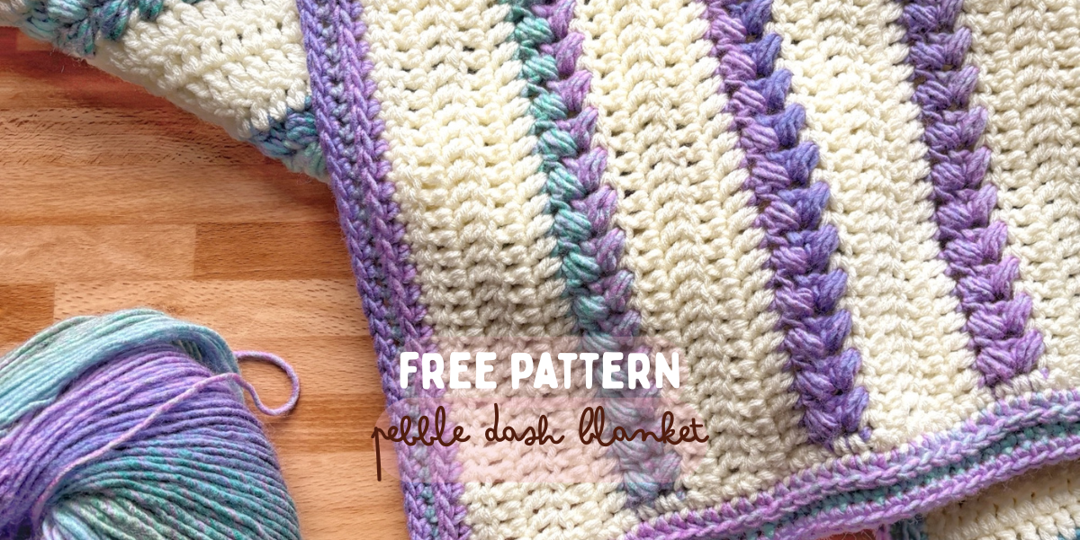 Free Pattern! Pebble Dash Blanket 🪨